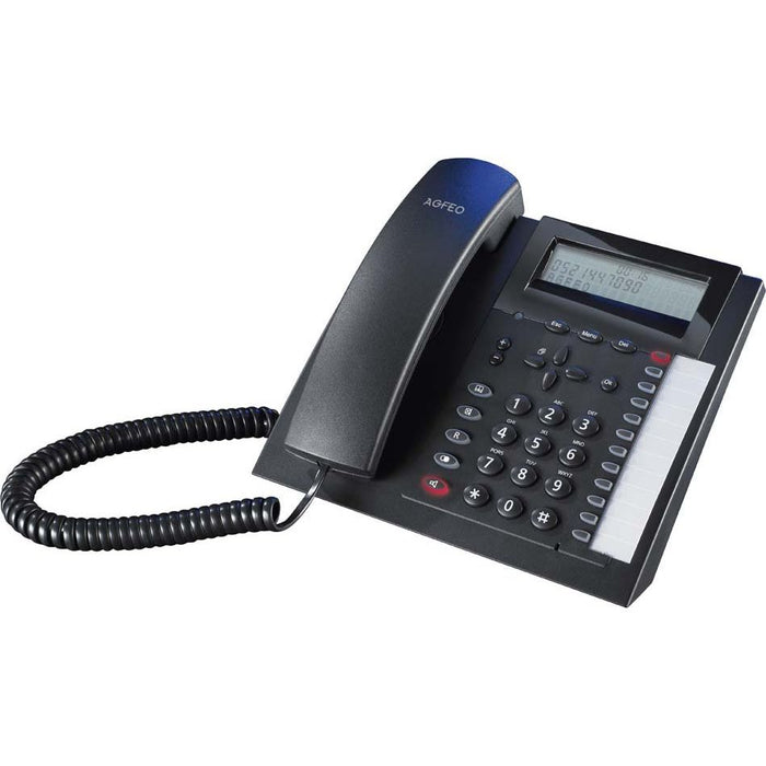 Agfeo - Schnurgebundenes analoges Telefon Analoges Telefon T 18 sw schnurgebunden  − 1 Stück
