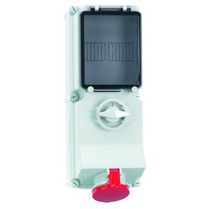 Bals Elektrotech - CEE-Steckdose abschaltbar, abgesichert (IEC 60309) Wandsteckdose abschaltbar 17057 abgesichert 32A 4p