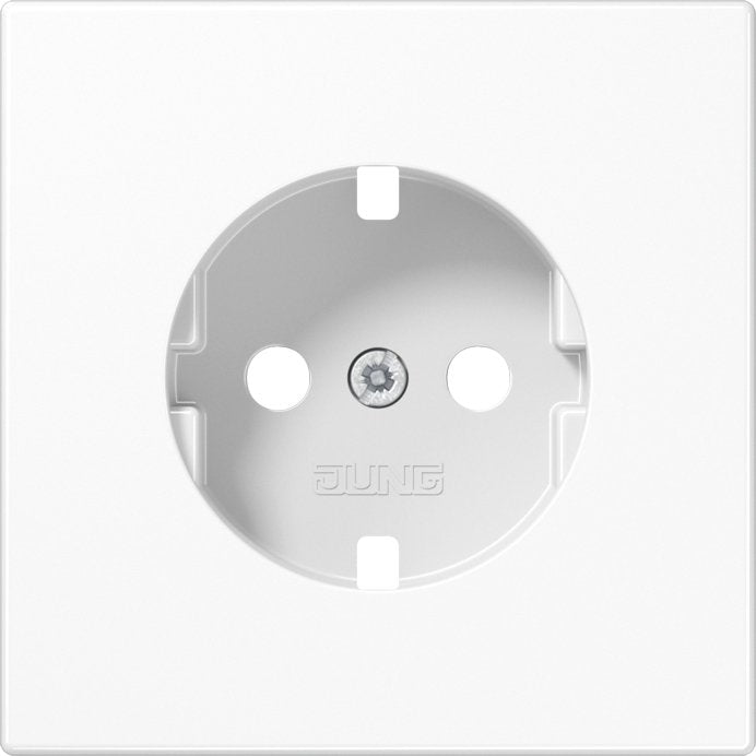 Jung - Abdeckung/Bedienelement für Installationsschalterprogramme Platte LS 1520 BFPL WW f.SCHUKO Steckdose