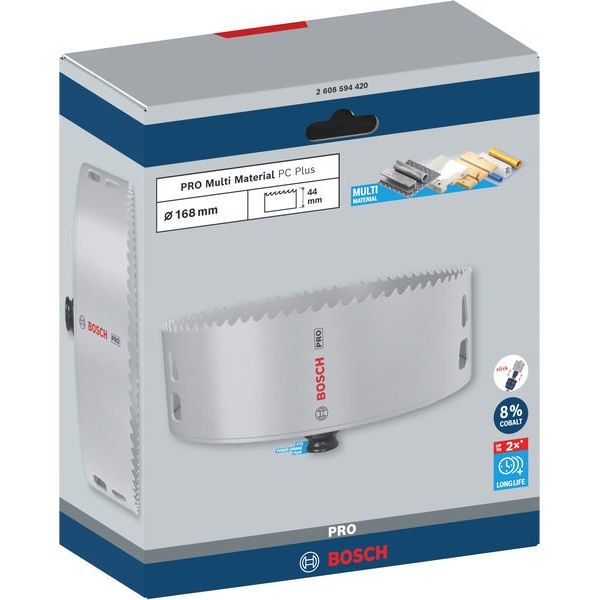 Bosch - Lochsäge PRO Multi Material PC Plus 2608594420 Lochsäge, 168 mm