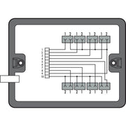 WAGO - Kompaktverteiler für steckbare Gebäudeinstallation Verteilerbox 899-631/454-000 8 Ausgänge,schwarz