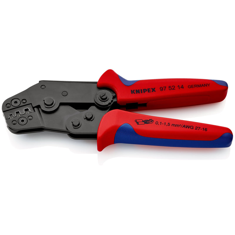 Knipex - Presswerkzeug Kabelschuhe/Verbinder, Aderendhülsen, Schirmanschluss Crimpzange 97 52 14 195mm