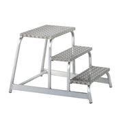 ILLER-LEITER - Stufenleiter Aluminium Maschinentritt 46202 starr, 2 Stufen