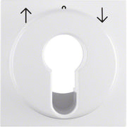 Berker - Abdeckung/Bedienelement für Installationsschalterprogramme Zentralstück 15088989 S.1 IP44 pws glänz