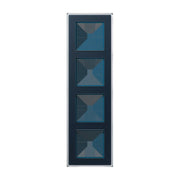 Jung - Abdeckrahmen Glasrahmen 4fach AV 584 GLM NB nachtblau