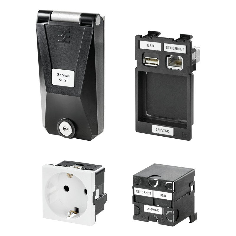Weidmüller - Elektronik-Leergehäuse Schnittstelle IE-FC-SETSPDEK001KYP 2x Data, 1x Power