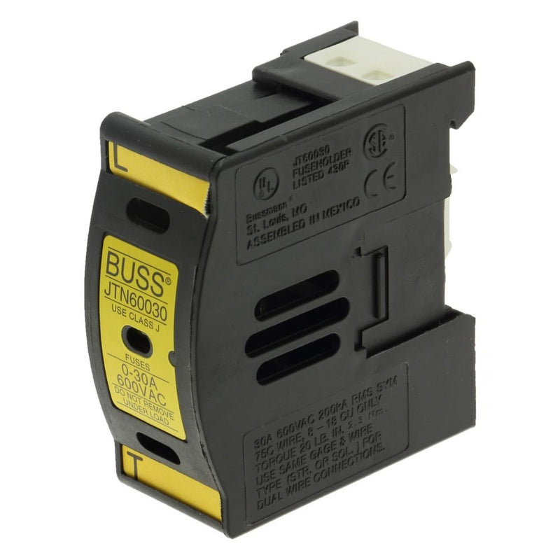 Eaton - Halter für zylindrische Sicherung Sicherungshalter JTN60030 30 A, AC 600 V − 12 Stück