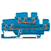 WAGO - Durchgangs-Reihenklemme Doppelstockklemme 870-534 0,08-2,5/4qmm bl N/N − 50 Stück