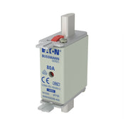 Eaton - Messersicherung Sicherungseinsatz Nieders. 80NHG000B-400 80A AC 400V 120kA − 3 Stück