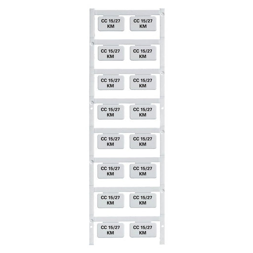 Weidmüller - Kennzeichnungsmaterial Gerätemarkierung CC 15/27 K MC SDR selbstklebend,27mm − 16 Stück