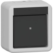 Gira - Installationsschalter Wippschalter Aus 310230 2-p WG AP Grau