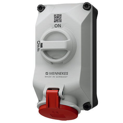 Mennekes - CEE-Steckdose abschaltbar, abgesichert (IEC 60309) Wandsteckdose 5703506G DUO R 32A5P6h 400V