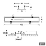 LTS Licht&Leuchten - Decken-/Wandleuchte LED-Einbauleuchte LUZR12104.830.60DAws 830, DALI, ws