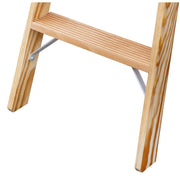ILLER-LEITER - Stufenleiter Holz Stufen Stehleiter 2104-7 ERGO Plus 2x4 Stufen