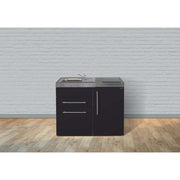 Stengel - Mini-Küche Miniküche Premiumline MPGSSM110KSGSGKFliBr Schwarz matt
