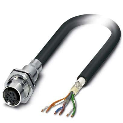 Phoenix Contact - Rundsteckverbinder, feldkonfektionierbar (Industriesteckverbinder) Bussystem-Einbausteckverb. SACCBP-M12FS#1429091