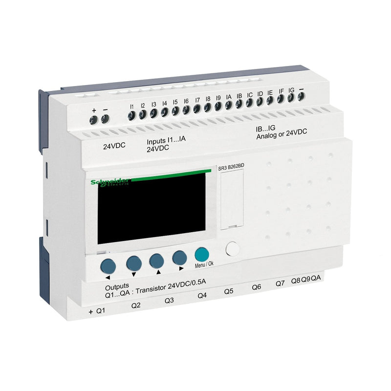 Schneider Electric - Logikmodul Modulargerät SR3B262BD 26 E/A 24VDC