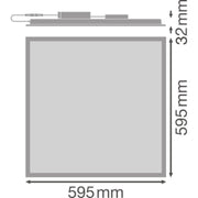 Ledvance - Decken-/Wandleuchte LED-Panel M600 PLFL.600D.S30W830U19 830, DALI