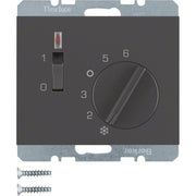 Berker - Raumthermostat Raumtemperaturregler 24 V 20317106 mit Öffner, Zentrals