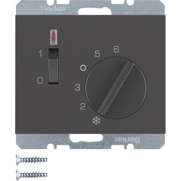 Berker - Raumthermostat Raumtemperaturregler 24 V 20317106 mit Öffner, Zentrals