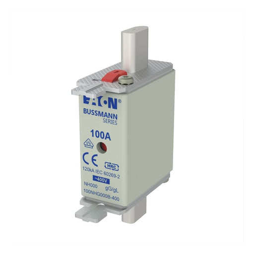 Eaton - Messersicherung Sicherungseinsatz Nieders. 100NHG000B-400 100A AC 400V 120kA − 3 Stück