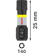 Bosch - Bit PRO Impact Bit, T40 2608522478 25 mm, 2-tlg