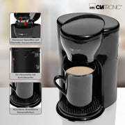 CLATRONIC - Kaffeeautomat CTC KA 3356 sw 1 Tasse − 6 Stück