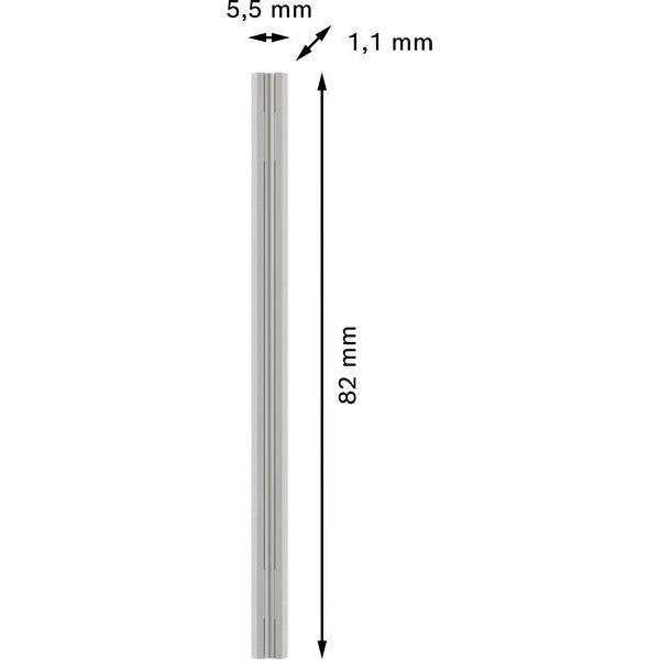 Bosch - Zubehör/Ersatzteile für Hobel PRO Hobelmesser, 82 x 5,5 2608635904(VE10) x 1,1 mm, 10 Stk