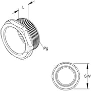 HKL - Druckschraube 248/11 Pg11 − 100 Stück