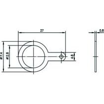 Telegärtner - Zubehör/Ersatzteile für Fernmeldetechnik Masselötfahne 1/2" 100020367 f.BNC