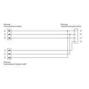 WAGO - Konfektionierte Leitung für steckbare Gebäudeinstallation konfektionierte Y-Leitung 771-5001/110-000 Eca,2xStecker/Buchse