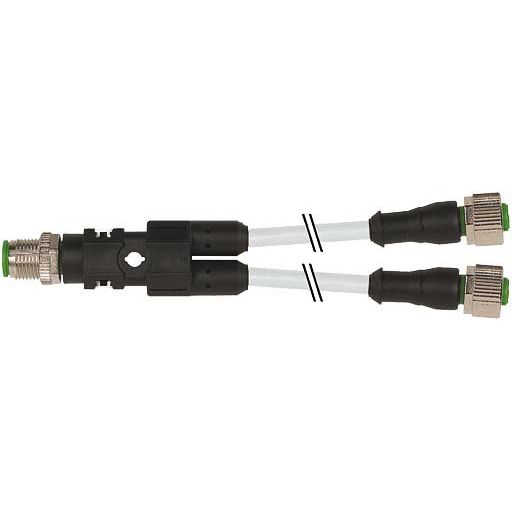 Murrelektronik - Passiver Sensor-/Aktor-Verteiler (mit Leitung) M12 Y-Verteiler 7000-40701-2130030 auf M12 Buchse ger