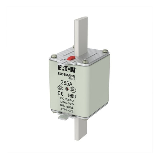 Eaton - Messersicherung Sicherungseinsatz Nieders. NH FUSE 35#355NHG2B 355A AC 500V 120kA − 3 Stück