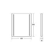 Brumberg Leuchten - Decken-/Wandleuchte LED-Kristallglasspiegel 58322003 3000K