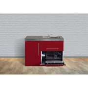 Stengel - Mini-Küche Miniküche Premiumline MPGSBR120KSGSKSliBre Bordeauxrot
