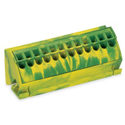 WAGO - Sammelschienenklemme PE-Sammelschienenblock 812-100 4qmm gn-ge − 10 Stück