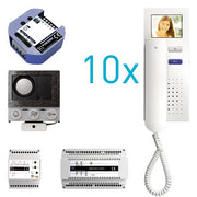 TCS Tür Control - Türsprech-Set video:pack Einbau PVIH100/001 für 10 Wohneinheit