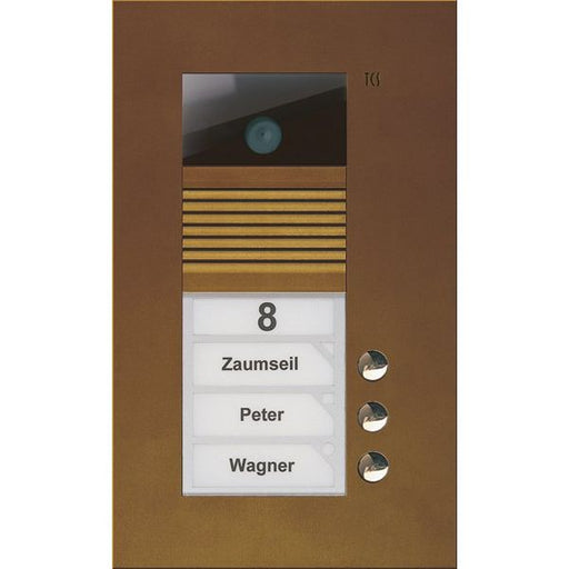 TCS Tür Control - Türstation für Türkommunikation Video color Außenstation V AVU14030-0012 PUK 3 Tasten 1-spalt − 1 Stück
