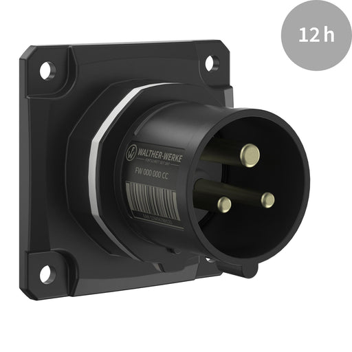 Walther Werke - CEE-Gerätestecker (IEC 60309) CEE NEO Anbaugerätestecker FW610312SK gerade 16A 3P 12h