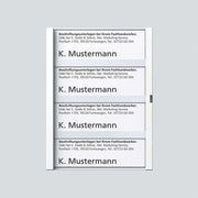 Siedle&Söhne - Zubehör/Ersatzteile für Türkommunikation Namensschild ws kpl. 200029798-00 f.TM 612-4 W − 1 Stück