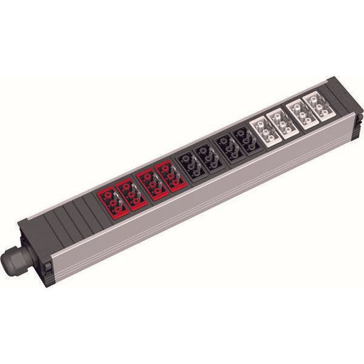 Bachmann - Mehrfachsteckdose Steckdoseneinheit 919.2005 4xGST18 rt/sw