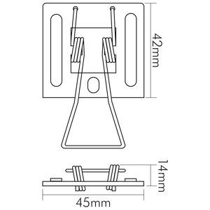 Nobile - Mechanisches Zubehör/Ersatzteile für Leuchten Einbaufeder 2er-Set 1560980001
