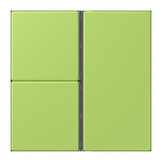 Jung - Abdeckung/Bedienelement für Installationsschalterprogramme Tastensatz 3fach LC 403 TSA 221 vert clair