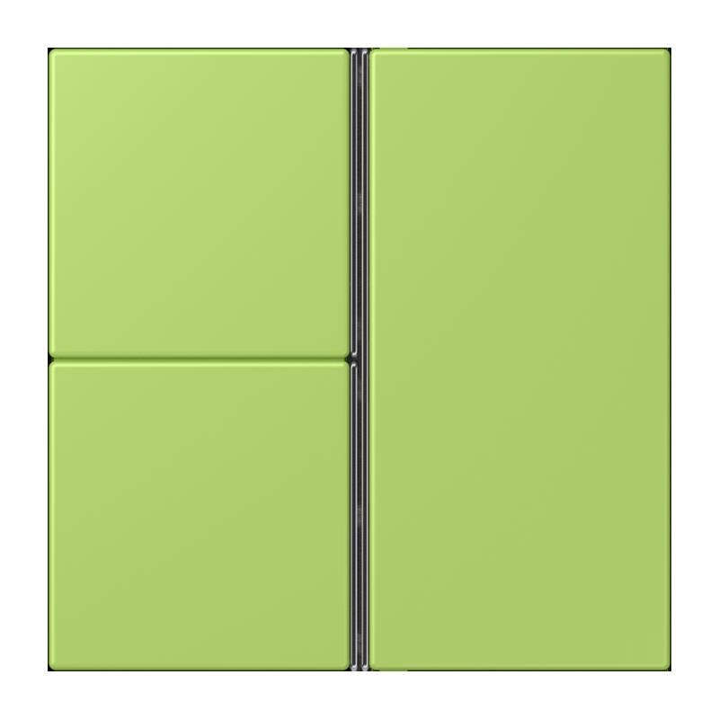 Jung - Abdeckung/Bedienelement für Installationsschalterprogramme Tastensatz 3fach LC 403 TSA 221 vert clair