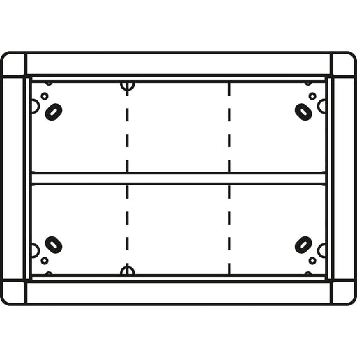 Ritto - Montageelement für Türstation Portier UP-Rahmen ws 1881670 6-fach − 1 Stück