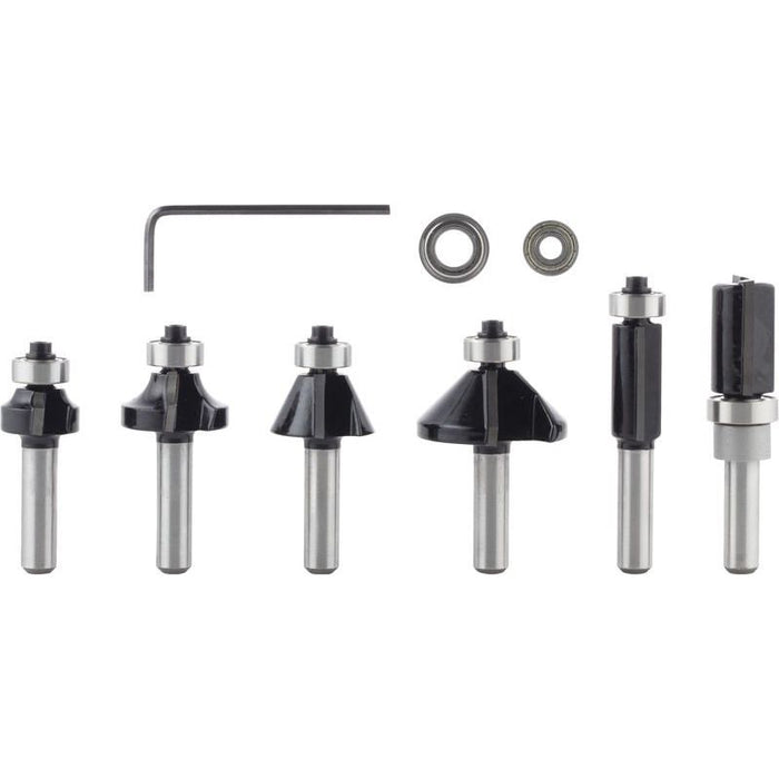 Bosch Power Tools - Werkzeugset PRO Kantenfräser-Set, 2607017469 8 mm, 6-tlg  − 1 Stück
