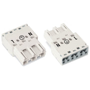 WAGO - Steckverbinder für steckbare Gebäudeinstallation Stecker 770-233 2x0,5-4mmq weiß − 100 Stück