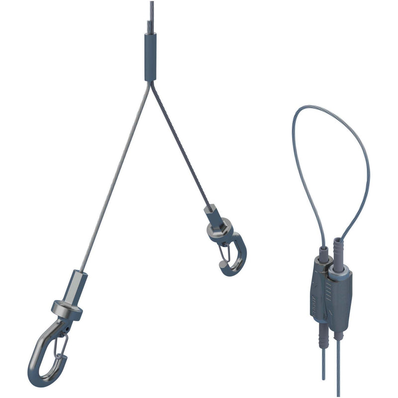 Erico - Drahtseilabhängung Stahlseilsystem SLK2YH500L3 D2mm, L3m − 10 Stück