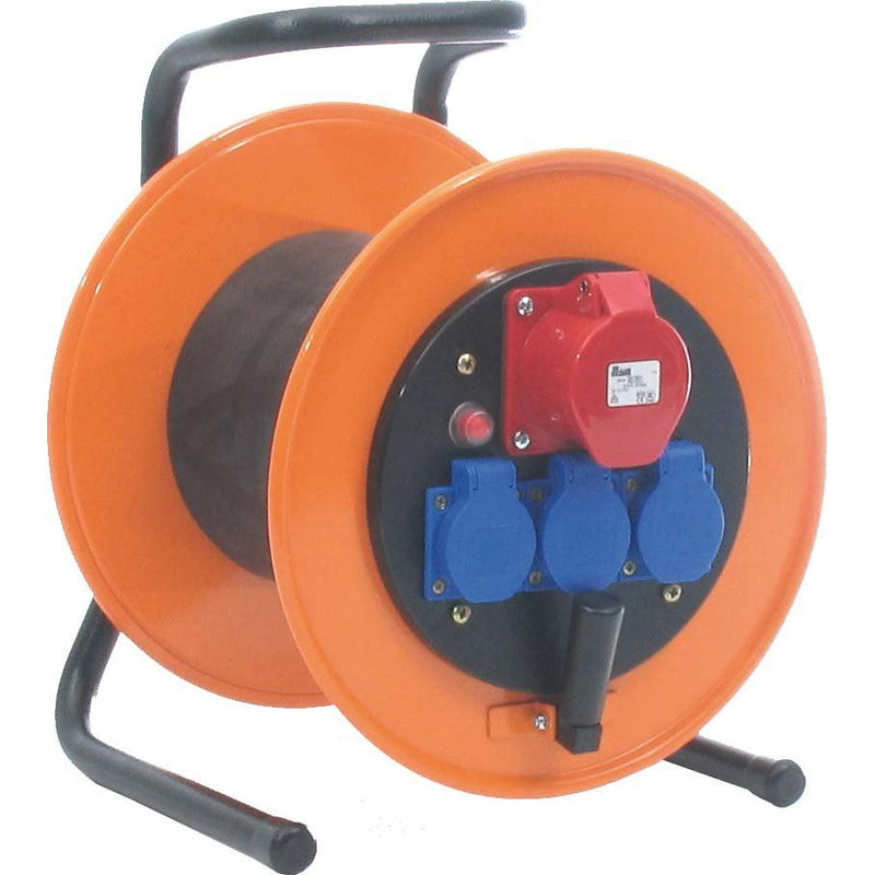 Schill - Kabeltrommel Stahlblech-Kabeltrommel HT 305C516MD333KS525 m. Steckd. und Kabel