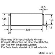 Bosch - Geschirrwärmer Wärmeschublade BIC510NB0 Serie6